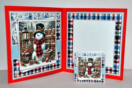 Frosty Christmas Wishes Snowman by Kristina Norbat