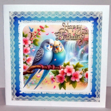 Waterfall Budgies by Kristina Norbat