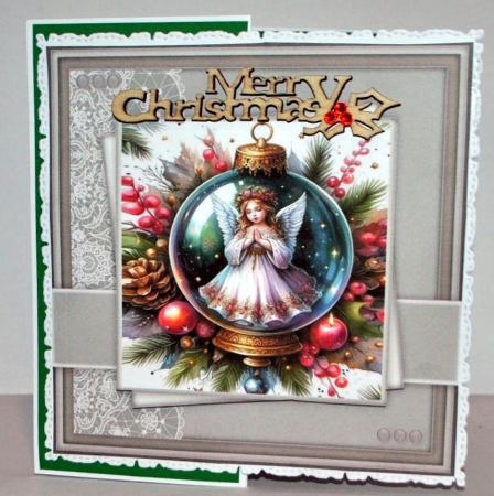 6x6 ~ Set of 3 ~ Wonderful Christmas Baubles by Kristina Norbat