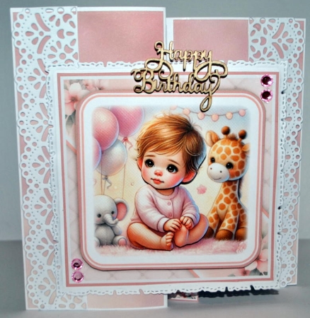 First Birthday Girl Mini Kit by Kristina Norbat