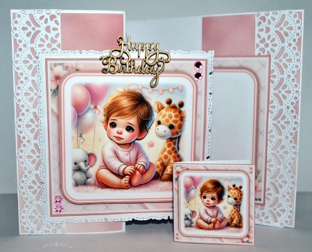 First Birthday Girl Mini Kit by Kristina Norbat