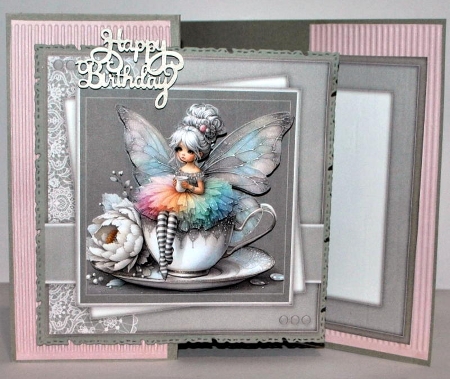 6x6 Teacup Flower Fairy by Kristina Norbat