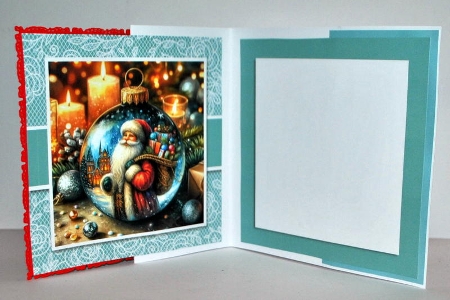 Beautiful Christmas Santa Bauble by Kristina Norbat