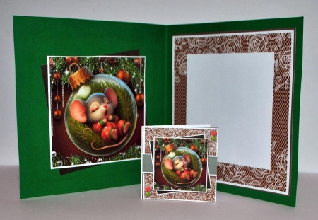 Night Before Christmas Sleeping Mouse Bauble by Kristina Norbat
