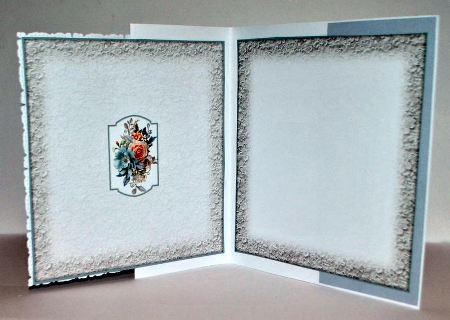 Cobalt Gray Floral Mini-Kit by Kristina Norbat