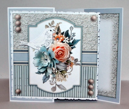 Cobalt Gray Floral Mini-Kit by Kristina Norbat
