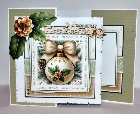 Merry Christmas Bauble Mini Kit by Kristina Norbat