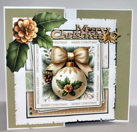 Merry Christmas Bauble Mini Kit by Kristina Norbat