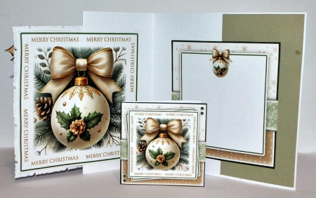 Merry Christmas Bauble Mini Kit by Kristina Norbat