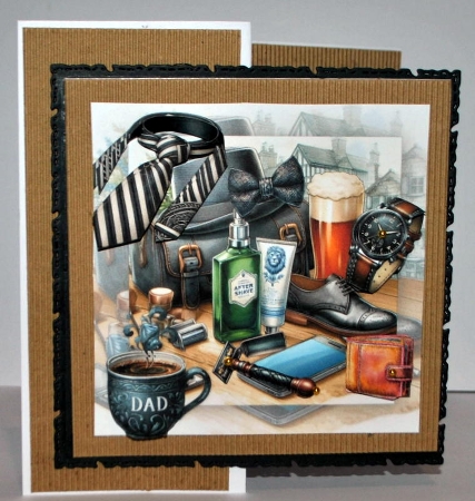 Male  7x7 Quick Card Gentleman by Kristina Norbat