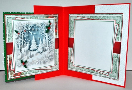 Papercut Winter Forest With Set Of 4 Toppers by Kristina Norbat