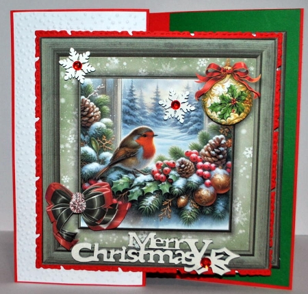 Festive Winter Robin - 6x6 Mini Kit by Kristina Norbat