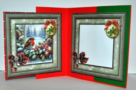Festive Winter Robin - 6x6 Mini Kit by Kristina Norbat