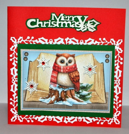 Christmas Owl Book 5x7 Mini Kit by Kristina Norbat