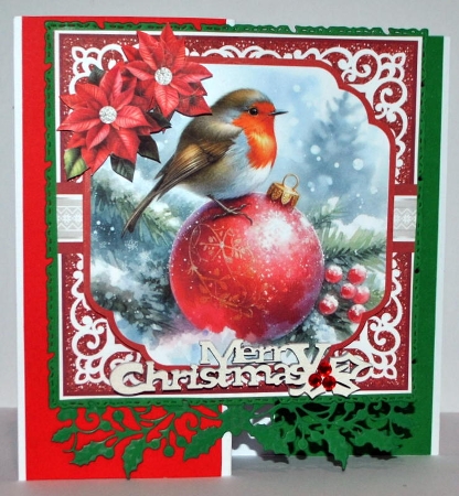 CHRISTMAS BAUBLE BIRDS 6X6 by Kristina Norbat