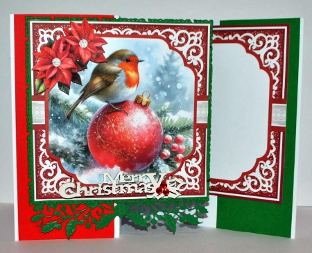 CHRISTMAS BAUBLE BIRDS 6X6 by Kristina Norbat