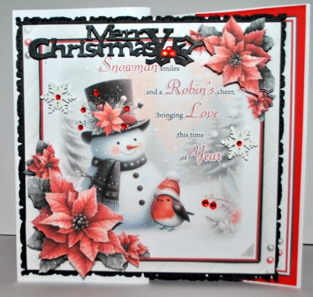 Snowman Smiles And A Robins Cheer by Kristina Norbat