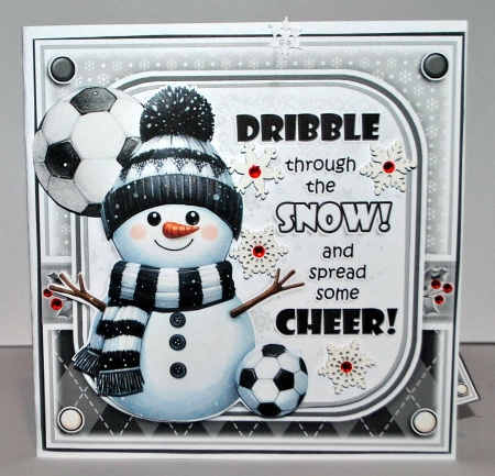 Dribble Through The Snow (Black And White) by Kristina Norbat