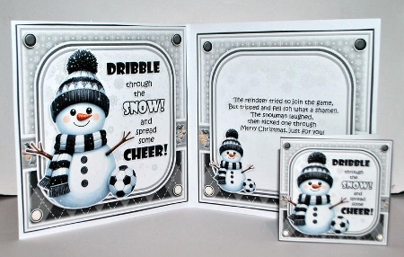 Dribble Through The Snow (Black And White) by Kristina Norbat