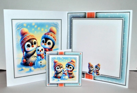 Snowman Penguins Mini Kit by Kristina Norbat