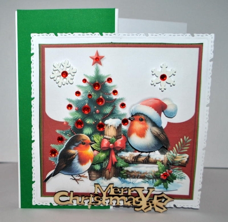 Cute Robin Santa Hat Mini Kit by Kristina Norbat