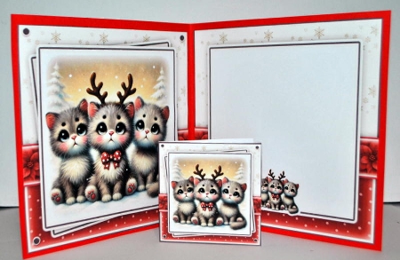 Meowy Christmas Mini Kit by Kristina Norbat