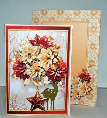 Christmas Cluster - 5x7 Decoupage Card Mini Kit by Kristina Norbat
