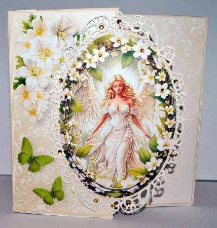 Sweet Angel - Offset Front Card Mini Kit by Kristina Norbat