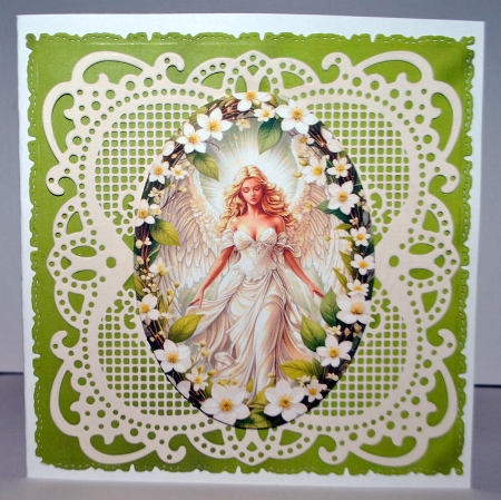 Sweet Angel - Offset Front Card Mini Kit by Kristina Norbat