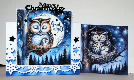 Good night winter owl by Kristina Norbat