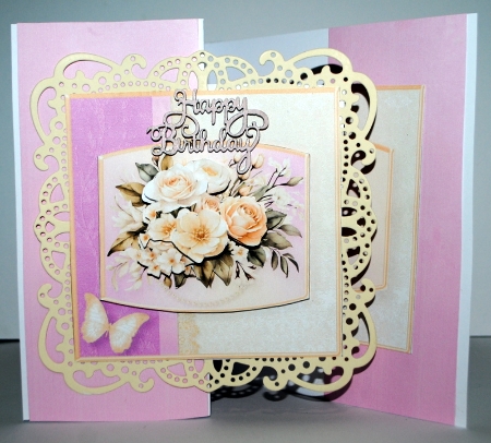 Ivory Bouquet - Decoupage Card Mini Kit by Kristina Norbat