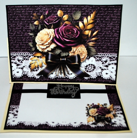 Quick Card Gorgeous Roses Bouquet by Kristina Norbat