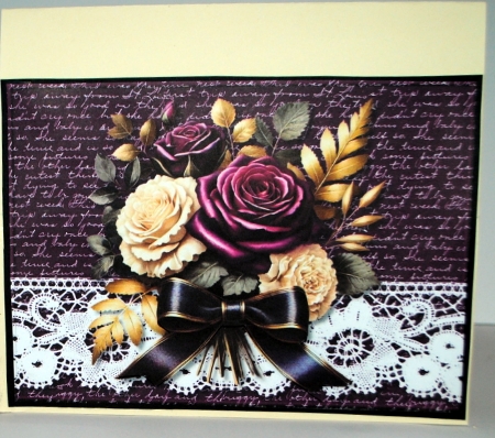 Quick Card Gorgeous Roses Bouquet by Kristina Norbat