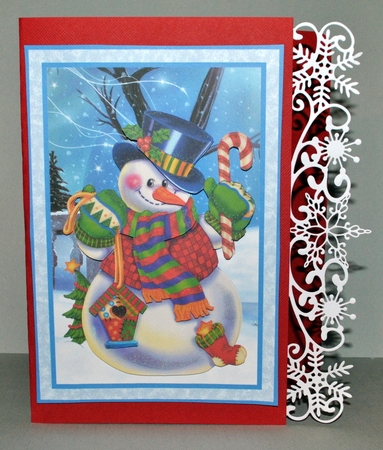 Snowman Card Front & Decoupage by Kristina Norbat