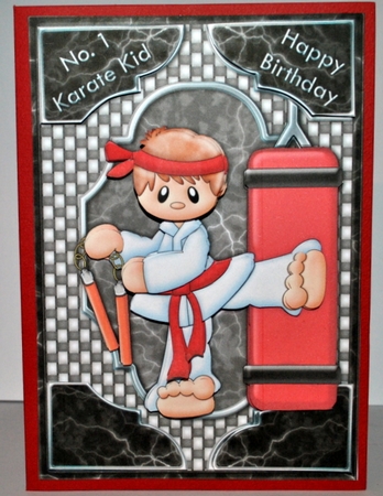 Karate or Judo Kid with Ages 2 Sheet Mini Kit by Kristina Norbat