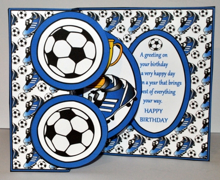 Fold Back Pop-up Soccer (blue) by Kristina Norbat