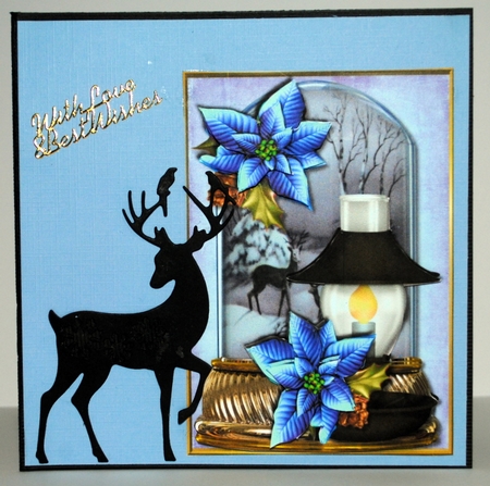 Bleu Christmas-globe & Lantern by Kristina Norbat