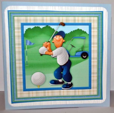 Golf All About How You Stroke Your Balls Decoupage by Kristina Norbat