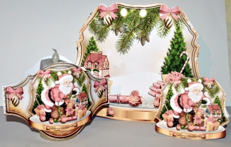 Christmas Santa Claus with Gifts by Kristina Norbat
