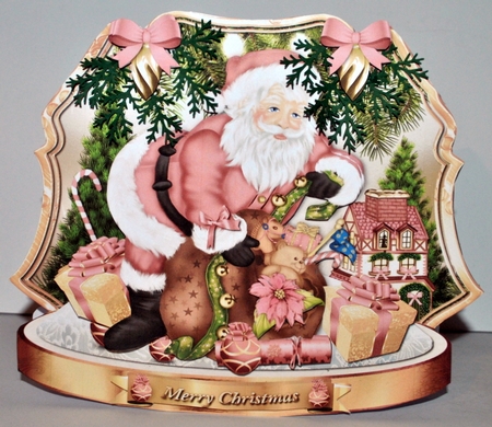 Christmas Santa Claus with Gifts by Kristina Norbat
