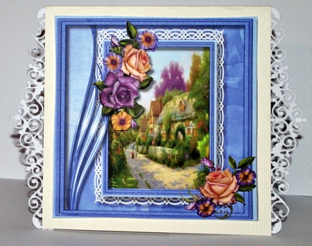 Beautiful Country Scene with Roses  by Kristina Norbat