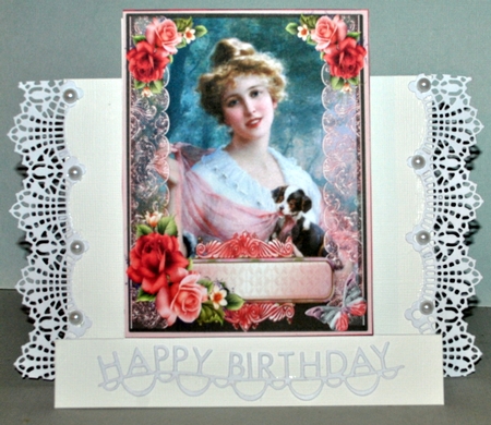 Vintage Lady, Lace and Flowers to Delight #2 by Kristina Norbat