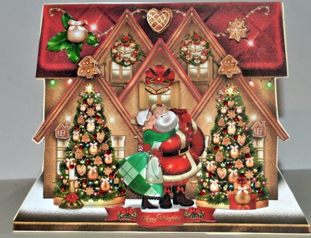 Christmas Santa and Mrs Claus with Trees Card Kit by Kristina Norbat