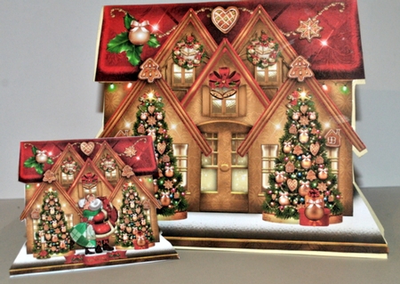 Christmas Santa and Mrs Claus with Trees Card Kit by Kristina Norbat