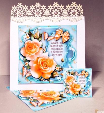 Yellow Roses Card Mini Kit by Kristina Norbat