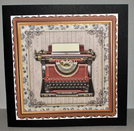 Typewriter 7x7 Topper by Kristina Norbat