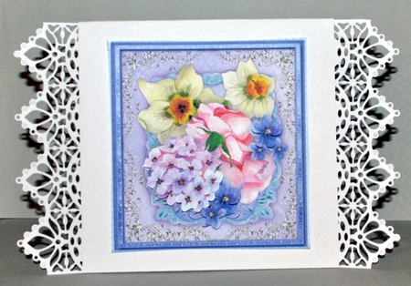 Beautiful Daffs, Rose and Violets  by Kristina Norbat