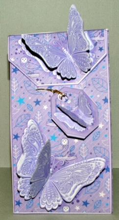 Owls and Flowers with Butterflies Card/Money Envelope Mini Kit by Kristina Norbat