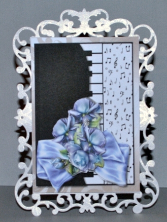 Piano card & Porcelain Roses by Kristina Norbat