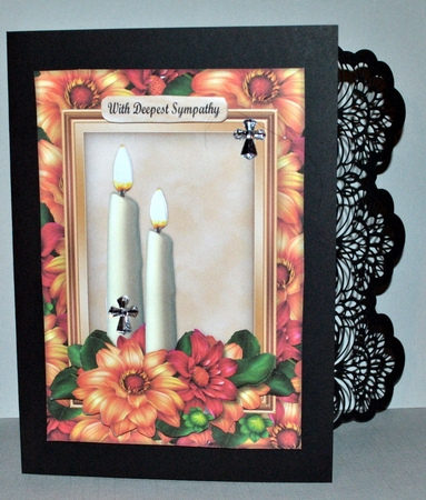 Sympathy Candles  Dahlias  by Kristina Norbat